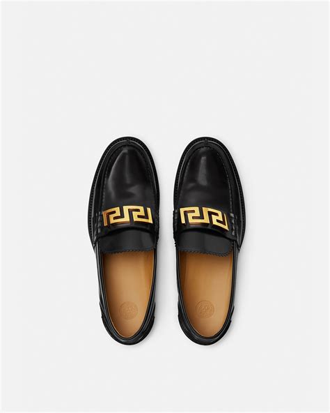 versace loafers for cheap|Versace greca loafers male black.